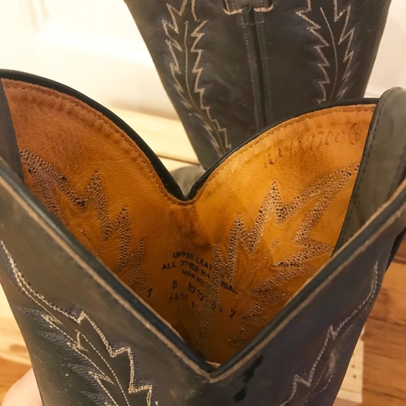 Taupe Brown Cowboy Boots Square Toe | Los Altos Boots Taupe Vintage Cowboy Boots